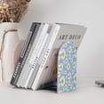 thumbnail image 6 of Lsque Daisies Flowers Printed Wood Bookends,Non-Skid Bookend for Shelves,Heavy Duty Support Bookends,Non-Slip Foam Pads for Office, Home, and Library,1 Pair, 6 of 8