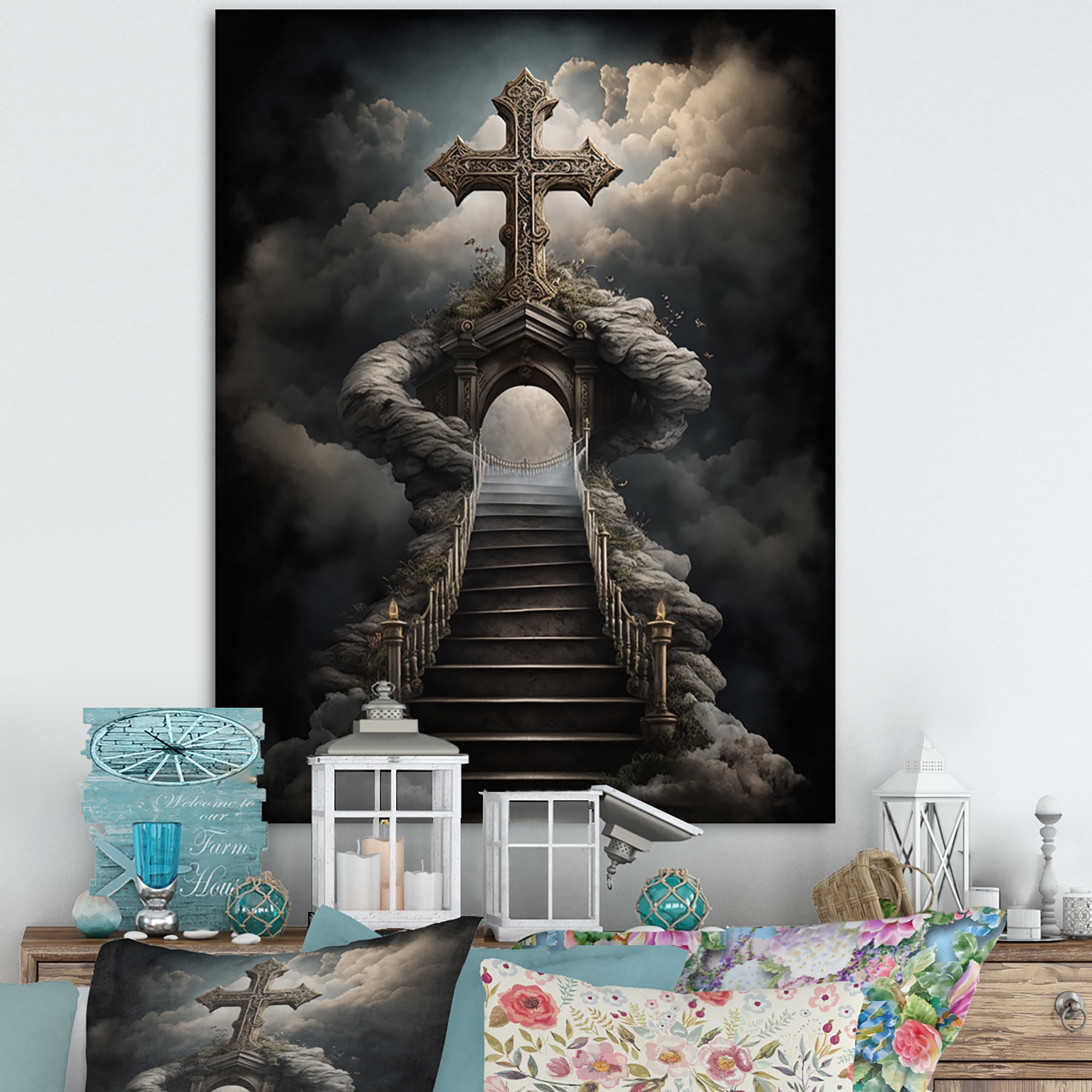 Designart Stairway To Heaven I Canvas Wall Art