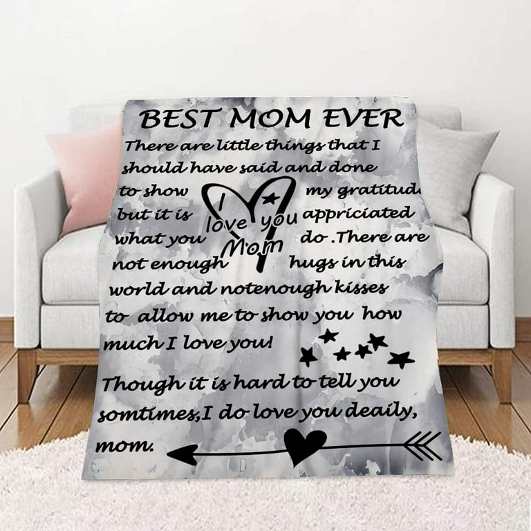 Gifts for Mom Birthday Gifts for Mom from Daughter to My Mom Blanket  Christmas Valentines Day Mothers Day Present Ideas for Mom I Love You Best  Mom