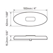 Dream Lighting LED Oval Clearance Light/Red