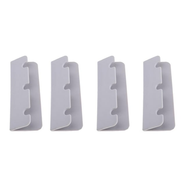 jinwen 4x PVC Boat Seat Hook Clips Brackets Parts for Rubber Dinghy Raft Yacht Gray