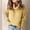 Yellow women turtleneck sweater a1, variant on Bzdzmqm Women's Turtleneck Knitted Sweater Long Sleeve Elegant Casual Tops Cozy Chunky Pullover Fall Winter Slim Fit Knitwear Blouses for Business Office Work Daily Wear, Yellow M