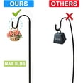 thumbnail image 3 of 36 inch Garden Shepherds Hook 2pk with 5 Prongs, Heavy-Duty Metal Bird Feeder Pole Stand, Garden Holder for Hanging Plant, Wind Chimes, Wedding Decor, 3 of 7