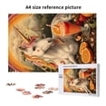 thumbnail image 6 of Rateoe Countryside Fruit White Horse Pattern Wooden Picture Puzzle ,1000 Piece Jigsaw Puzzle ,Family Fun Puzzle, Home Décor Puzzle, Gift Puzzle(Vertical style), 6 of 9