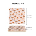 thumbnail image 5 of Xecao Mushrooms for MDF Cork Coaster 4 Pcs,Drink Coasters,Suit for House Warming Gifts New Home ,Coffee Table Decor-Square, 5 of 7