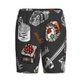thumbnail image 3 of Picia Japanese Sushi Hashi Pajama Shorts for Men, Men's Pajama Bottoms, Sleepwear,Short Pajama Pants-4X-Large, 3 of 9