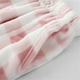 thumbnail image 6 of AWXNJUX Women's Long Fluffy Plush Thermal Flannel Pyjama Bottoms Winter Warm Cuddly Trousers Women's Checked Pyjama Trousers Fleece Pyjama Trousers With Pockets Casual Fleece Trousers (Pink,L), 6 of 7
