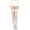 White, variant on Women's Lace ruffle fishnet thigh hi 9006-BLACK