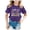 Dark Purple, variant on WOYY Little Girls Back To School T Shirt Letter Print Short Sleeve T-Shirt Summer Casual Tshirt