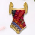 thumbnail image 3 of Traje de Baño Conjunto de bikini para mujer Traje de baño de dos piezas con control de barriga y falda cruzada (Rojo XXL) Cgtredaw Rojo T XXL para Mujer, 3 of 5