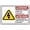 Warning Sign 2, variant on Bilingual Private Property No Trespassing Sign, 8"x12" Rust-Free Aluminum Sign, 4 Pre-Drilled Holes Weather-Resistant Sign for House Office