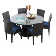thumbnail image 1 of Belle Table à Manger de Patio Extérieur 60 Pouces avec 6 Chaises Sans Accoudoirs, 1 of 2
