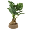 thumbnail image 2 of Small Monstera Bonsai Pot Simulated Potted Monstera Decoration Table Monstera Plant Bonsai Decor, 2 of 8