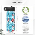 thumbnail image 4 of Uemuo Hawaiian Style Print 18oz Sports Insulated Kettle, Water Bottle, Outdoor Sports Bottle, Insulated Hydration Bottle with Handle & Flip Straw, 4 of 8