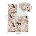 thumbnail image 5 of Chihuahua and Flower Florals Duvet Cover and Pillowcase Set for Single Bedding, Bedroom Accessories for Kids Teens, 5 of 5