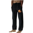 thumbnail image 1 of FAIWAD Mens Loose Straight Legs Pant Elastic Waist Lightweight Breathable Vacation Pants, 1 of 4