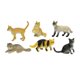 thumbnail image 4 of 12 piezas de simulación Mini modelo de gato Figuras de animales pequeños Surtido de juguetes para gatos Accesorios de decoración del hogar (gato), 4 of 8
