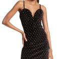 thumbnail image 2 of Michael Kors Women's Embellished Velvet Bustier Dress Black Size 10, 2 of 3