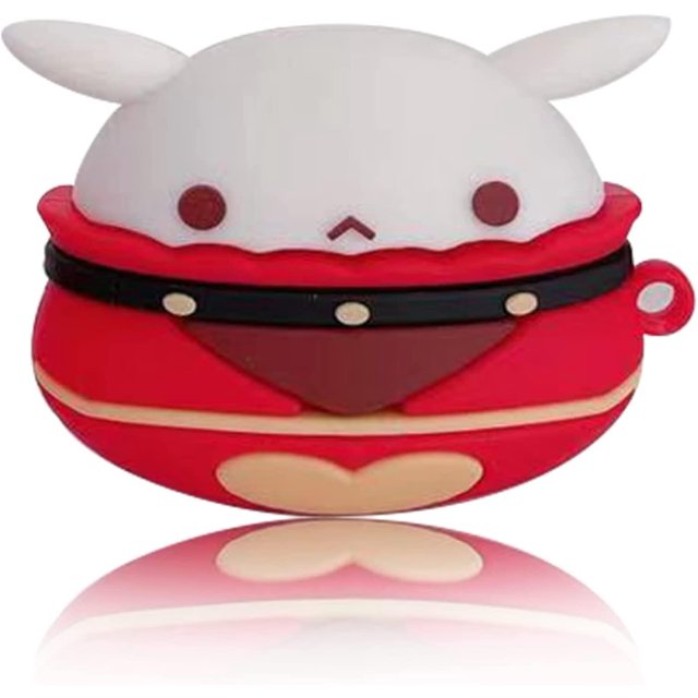 Funda para Airpods Pro, Cute Cartoon Knights Of Favonius Klee Fundas para Auriculares para Airpods Pro, Funda de Juego Caliente con Gancho para niñas, niños, Mujeres y Hombres (Jumpy D