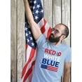 thumbnail image 2 of Red White Blue 4Th T-Shirt Men -Image by Shutterstock, Male 3X-Large, 2 of 4