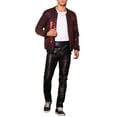 thumbnail image 2 of Lars Amadeus Sequin Varsity Jacket for Men's Zip Up Long Sleeves Party Sparkle Jacket, 2 of 4