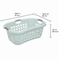 thumbnail image 3 of Sterilite 44 Liter Hip Hold Laundry Basket, Light Green, 3 of 5