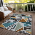 thumbnail image 6 of Addison Rugs Chantille Indoor/Outdoor Transitional Geometric Gray Washable Rectangle Rug, 10' x 14', 6 of 6