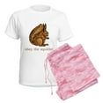 thumbnail image 6 of CafePress - Obey The Squirrel Women's Light Pajamas - Women's Short Sleeve Print T-Shirt and Pants Light Cotton Pajama Set, 6 of 7
