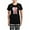 With Checker Pant, variant on - Beautiful Dance Figure Women's Dark Pajamas - Women's Short Sleeve Print T-Shirt and Pants Dark Cotton Pajama Set