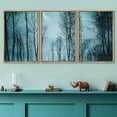 thumbnail image 2 of wall26 - 3 Piece Framed Canvas Wall Art - Night Forest in Vintage Background - Modern Home Art Stretched and Framed Ready to Hang - 16"x24"x3 NATURAL, 2 of 5