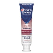 Crest Toothpaste, 3D White Advanced Glamorous White Whitening Toothpaste, 3.3 oz