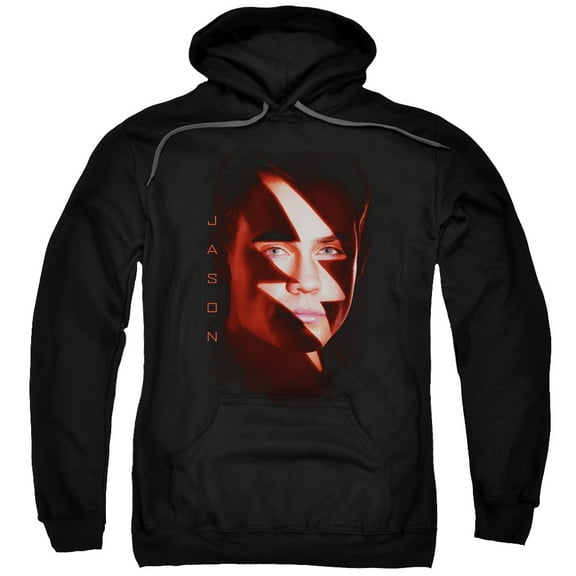 Power Rangers Jason Bolt Adult Pullover Hoodie Sweatshirt Black