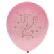 thumbnail image 5 of Globo de látex de 2  degree cumpleaños para bebé con amor, decoración de , suministros para fiestas, accesorio para fotografía Rosa rojo, 5 of 9