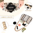 thumbnail image 2 of FORMRS Womens Shoulder Bag with Chain Strap Clutch Purse Cute Tote Handbag, Brown Abstract Stripes, 2 of 7