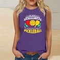 thumbnail image 1 of Blouses Décontractées Mode pour Femmes Imprimé Baseball Col Rond T-Shirt Sans Manches, 1 of 4