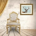 thumbnail image 3 of Perejogina, Dina 18x15 Gold Ornate Wood Framed with Double Matting Museum Art Print Titled - Reindeer, 3 of 4