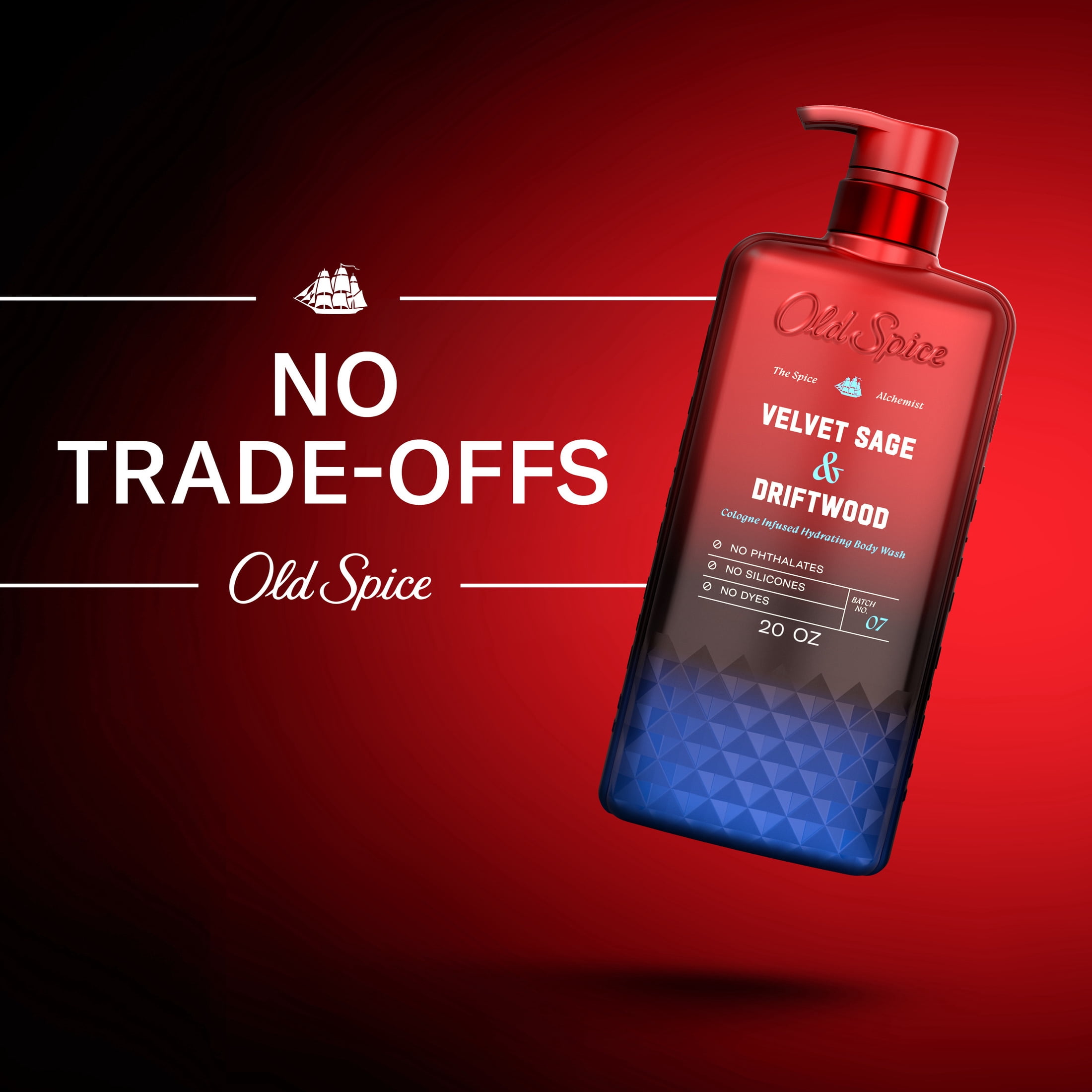 Old Spice Body Wash for Men, The Spice Alchemist Collection, Velvet Sage and Driftwood, 20oz