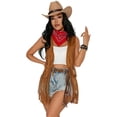 thumbnail image 3 of Hsqqdc 3-Piece Western Themed Accessory Set, Cowboy Hat Bandana and Belt for Themed Parties, 3 of 7
