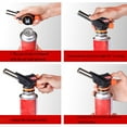 thumbnail image 4 of Professional Butane Kitchen Torch, Adjustable Flame Culinary Blow Torch with Safety Lock & Piezo Ignition, for Creme Brulee, Baking, BBQ & DIY Projects, 7.87x5.43x1.77in, 4 of 5