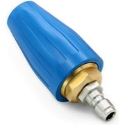 PENSON & CO. 4.0 GPM Turbo Rotary Rotating Nozzle for Pressure Washer 1/4" Quick Connect 5000PSI, Blue (TBN-0040-BL)