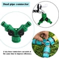 thumbnail image 4 of Séparateur de Tuyau de Jardin Adaptateur 2 Voies pour Robinet en Y avec Séparateur 1/2 et 3/4 Pouce Connecteur de Tuyau 2 Pcs, 4 of 5