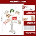 thumbnail image 4 of Christmas Tree with Gift Cards, Money Tree Gift Holder, White Lighted Birch Tree Tabletop 2 FT 24 LED, Light Up Display Twig Gift Card Tree with 12 Clear Clips for Home Christmas Decorations, 4 of 6