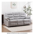 thumbnail image 3 of Sillón Reclinable HomeTrends 3 Plazas color Gris Claro, 3 of 4