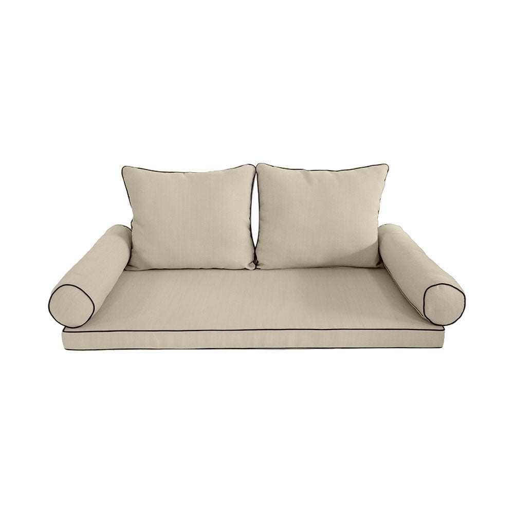 5PC Full Size Mattress 75"x53"x3" Porch Patio Swing Bed Bench Daybed