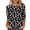 Black, variant on Axiiglly Halloween Shirts for Women Plus Size 3/4 Sleeves Round Neck Print Tops Casual Loose Graphic Tees S-5XL