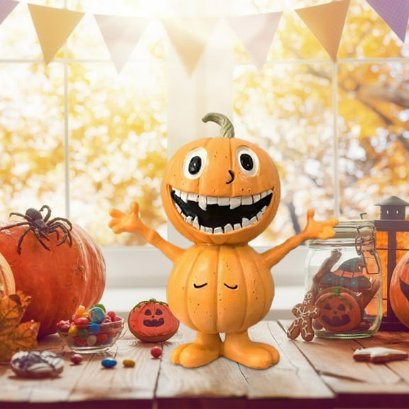 Halloween Decor Halloween Pumpkin Man Home Garden Decoration Statues Desktop Ornaments Halloween Decorations Outdoor Halloween Decorations Indoor