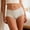 White, variant on Women's Underwear Tummy Control High Cut High Waisted Hipster Briefs Full Coverage Breathable Soft Stretch Bikini Briefs Grey L