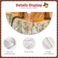 thumbnail image 4 of Daiia Yak Drawing Merry Christmas Tree Skirt , Xmas Large Lace-up Tree Skirt, Santa Snowflakes Rustic Home Decorations New Year Party Farmhouse Decor-30", 4 of 7