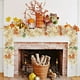 thumbnail image 1 of Guirnalda de hojas artificiales de ratán para Halloween,Acción de Gracias,guirnalda de hojas de arce con calabaza colgante,decoración para fiestas en interiores, 1 of 7
