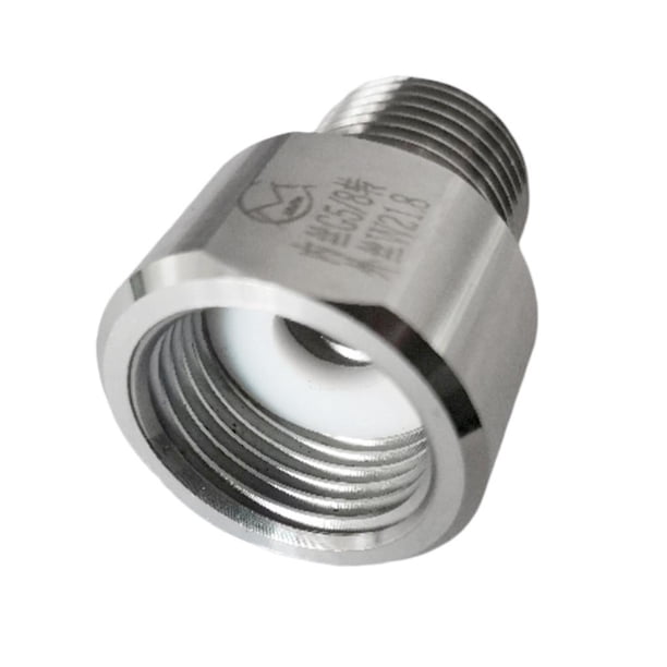 Adaptador de botella para regulador de CO2, convertidor de acuario, convertidor de tanque, práctico, G5 / 8 a W21.8
